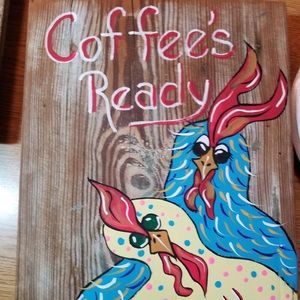 Hand painted Rooster’s